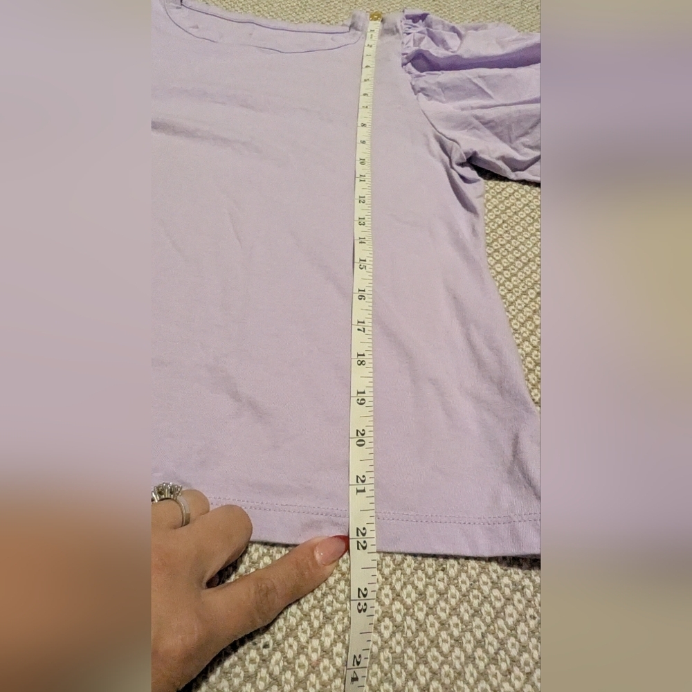 A New Day Lavender Puff Sleeve Top - Picture 10 of 10